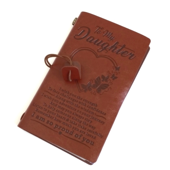 Daughter Leather Cognac Brown Journal Notebook w/ Inserts (Writing & Keepsakes) - Picture 5 of 14
